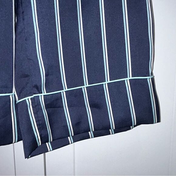 Something Navy Stripe Print Elastic Waistband Pull On Lounge Pants - Picture 2 of 5